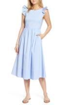 Women's 1901 Ruffle Fit & Flare Midi Dress - Blue