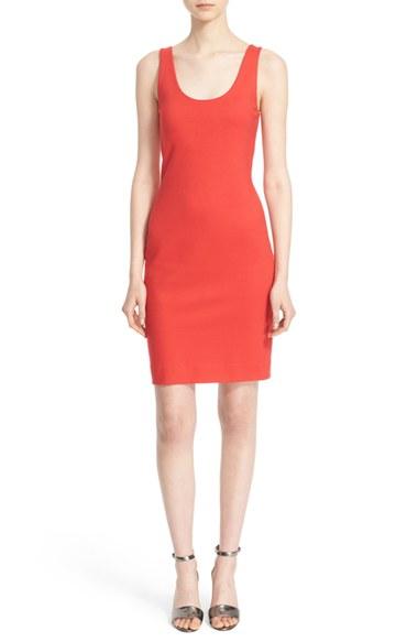 Women's L'agence 'roxanne' Scoop Neck Tank Dress - Red