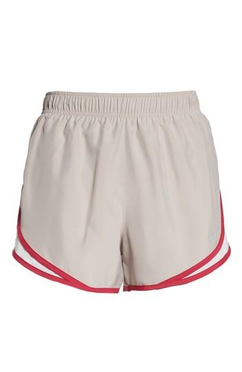 Women's Nike Dry Tempo Running Shorts, Size - Beige