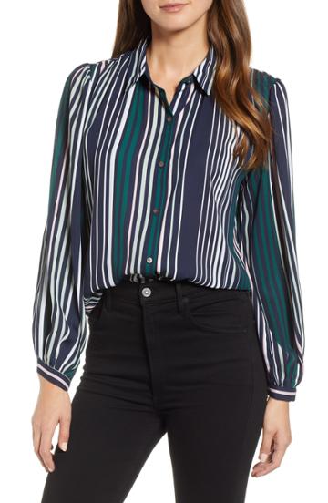 Women's Mimi Chica Stripe Surplice Blouse