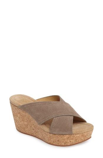 Women's Splendid Joan Wedge Sandal M - Beige