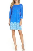 Women's Lilly Pulitzer Bay Border Print Dress, Size - Blue