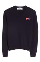 Women's Comme Des Garcons Play Wool Sweater