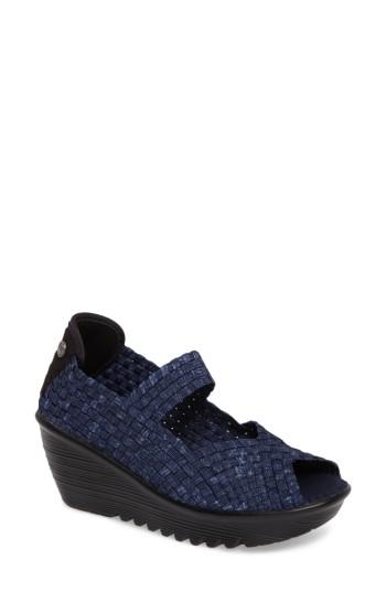 Women's Bernie Mev. Halle Platform Wedge Sandal Us / 36eu - Blue
