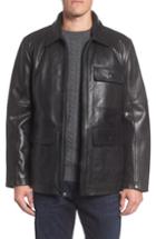 Men's Marc New York Bakers Calfskin Leather Jacket - Black