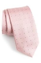 Men's The Tie Bar Dot Silk Tie, Size X-long X-long - Pink