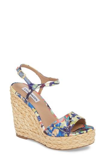 Women's Steve Madden Tokin Espadrille Wedge Sandal M - Purple