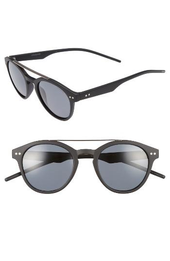 Women's Polaroid 50mm Polarized Retro Sunglasses - Matte Havana