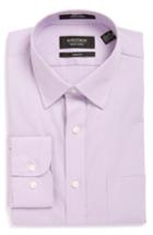 Men's Nordstrom Men's Shop Trim Fit Non-iron Solid Dress Shirt .5 - 34/35 - Purple
