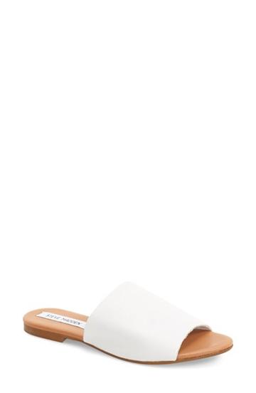 Women's Steve Madden 'slidur' Slide Sandal .5 M - White