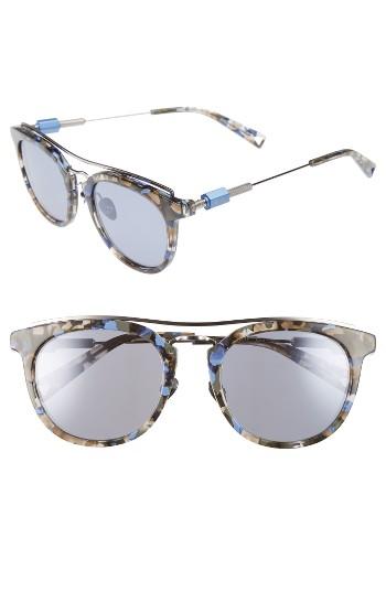 Women's Haze Zeal 52mm Aviator Sunglasses - Blue Grey Tortoise