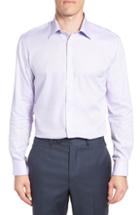 Men's Ted Baker London Ollyox Slim Fit Solid Dress Shirt - Purple