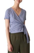 Women's Whistles Stripe Wrap Tie Cardigan - Blue