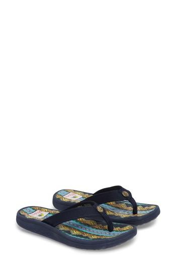 Women's Pendleton American Treasures Flip Flop M - Blue