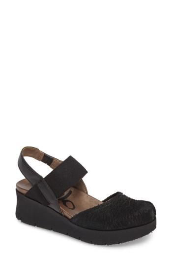 Women's Otbt Roadie Mary Jane Platform Wedge .5 M - Black