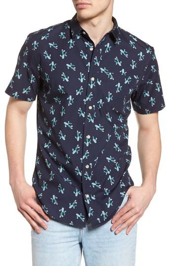 Men's The Rail Print Woven Shirt - Blue