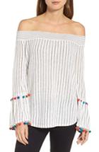 Women's Nic+zoe Pompom Cuff Top - Blue