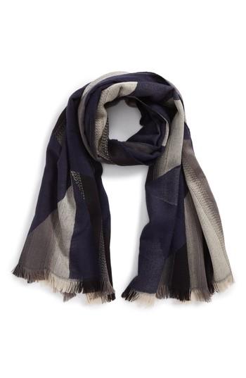 Women's Bp. Geo Ombre Scarf, Size - Blue