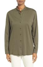 Women's Eileen Fisher Organic Cotton Jersey Top - Green
