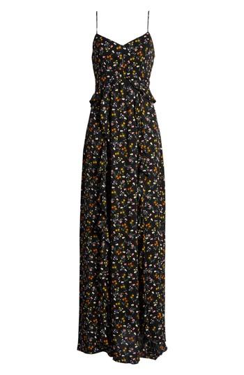 Women's Afrm Kiki Ruffle Maxi Dress - Black