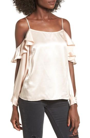 Women's L'academie The Open Sleeve Blouse - Beige