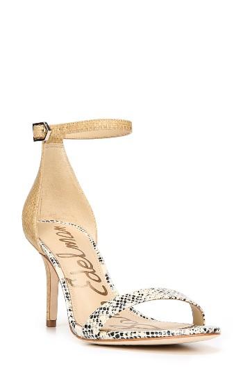 Women's Sam Edelman 'patti' Ankle Strap Sandal .5 M - Black