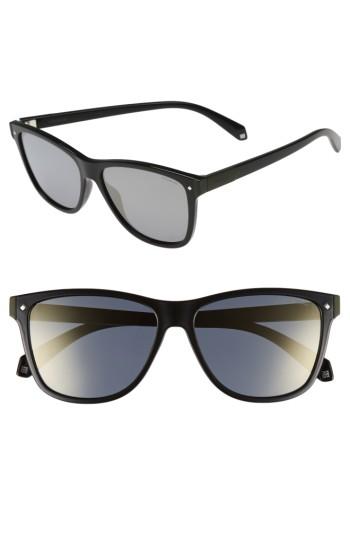 Men's Polaroid 56mm Polarized Sunglasses - Black