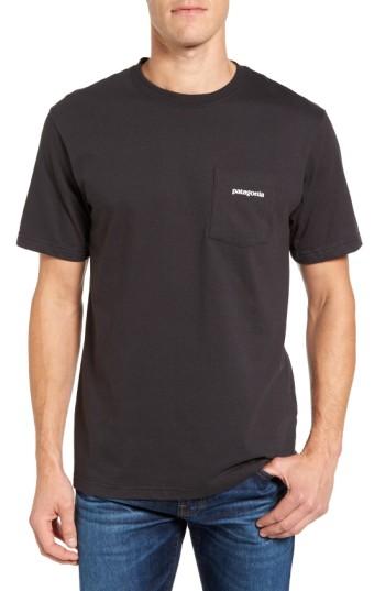 Men's Patagonia P-6 Logo Graphic T-shirt - Black