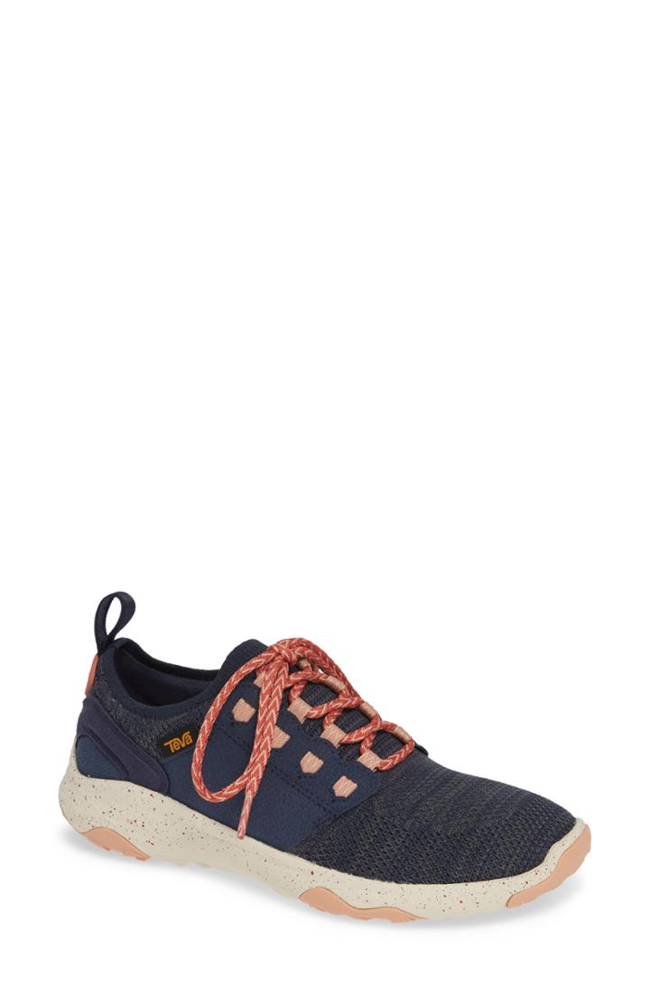 Women's Teva Arrowood 2 Waterproof Knit Sneaker .5 M - Blue
