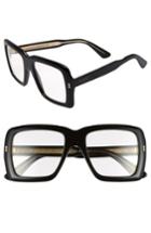 Men's Gucci 53mm Square Sunglasses - Black/crystal