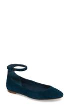 Women's Treasure & Bond Jules Ankle Strap Ballet Flat .5 M - Green