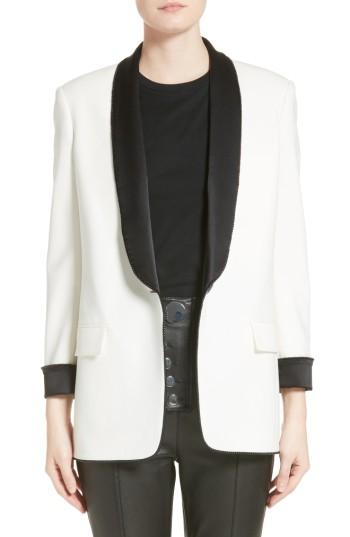 Women's Alexander Wang Chain Trim Tuxedo Blazer
