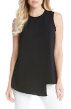 Women's Karen Kane Asymmetrical Front Overlay Crepe Top