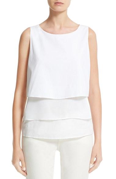Women's Fabiana Filippi Tiered Poplin Blouse