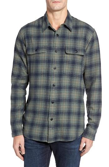 Men's Filson Plaid Cotton Sport Shirt - Blue