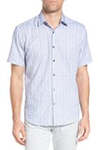 Men's James Campbell Print Sport Shirt - Blue