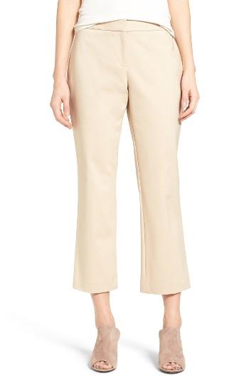 Women's Vince Camuto Double Weave Crop Flare Pants - Beige