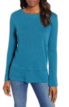 Women's Caslon Tiered Hem Top - Blue