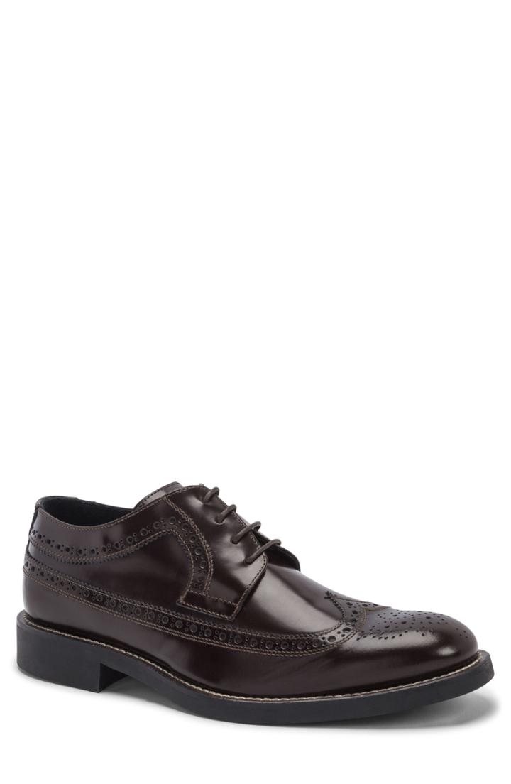 Men's Bugatchi Sondrio Wingtip .5 M - Burgundy