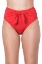 Women's Trina Turk Getaway High Waist Bikini Bottoms - Red