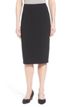 Women's Eileen Fisher Calf Length Pencil Skirt - Black