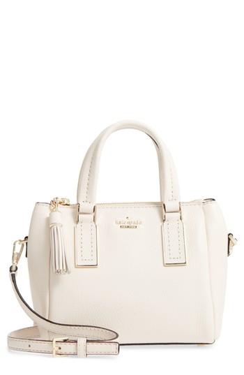 Kate Spade New York Kingston Drive - Mini Alena Leather Satchel - Ivory