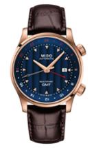 Men's Mido Multifort Automatic Leather Strap Watch, 42mm