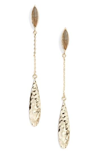 Women's Melinda Maria Sliver Labradorite Drop Earrings