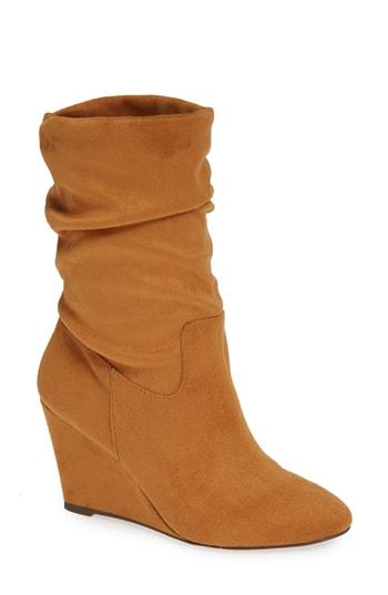 Women's Athena Alexander Slouch Wedge Bootie M - Brown