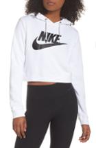 Women's Nike Sportswear Rally Crop Hoodie - White
