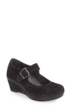 Women's Dansko 'sandra' Mary Jane Wedge .5-9us / 39eu M - Black