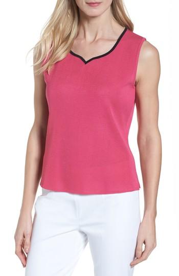 Women's Ming Wang Knit Tank - Red