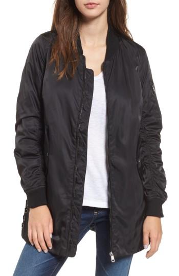 Women's Steve Madden Long Bomber Jacket