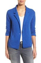 Women's Caslon One-button Knit Blazer - Blue